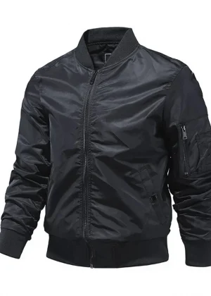 Solid Color Bomber Jacket Men Fashion Aviator Baseball Jacket New In Outerwears Spring Autumn Ropa Hombre Jackets For Men S-5XL