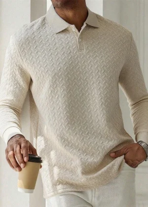 Men Long Sleeve Polo Shirt High Quality Male Clothing Office Polos T-shirt Business Poloshirt Casual Fashion Polo T Shirt Men