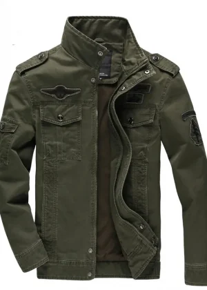 New 2023 Casual Army Military Jacket Men Plus Size M-6XL Jaqueta masculina Air force one Spring & Autumn Cargo Mens Jackets Coat